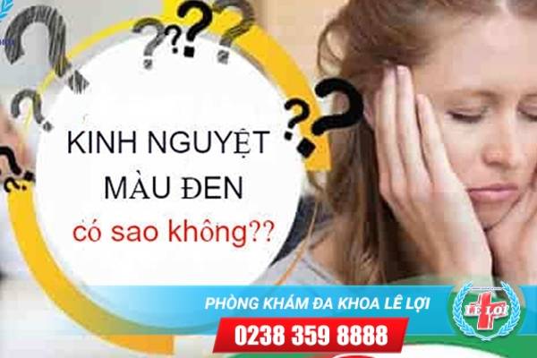 Kinh nguyệt màu đen là do đâu?