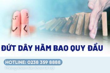 Đứt dây hãm bao quy đầu có sao không?