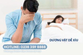 Dương vật nhanh xìu phải làm sao?