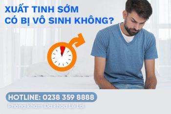 Xuất tinh sớm có bị vô sinh không?